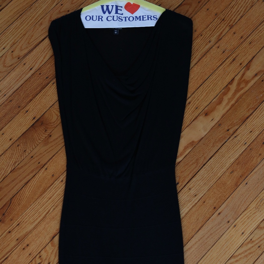 Express black fitted dress
